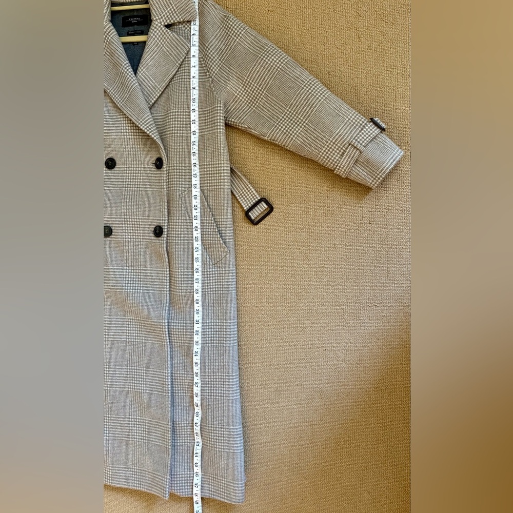 EUC Weekend Max Mara Plaid Double-Breasted Wool Coat - Picture 4 of 8